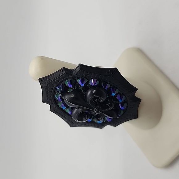 GASOLINE GLAMOUR RHINESTONE FLEUR MINI RING - Picture 2 of 5